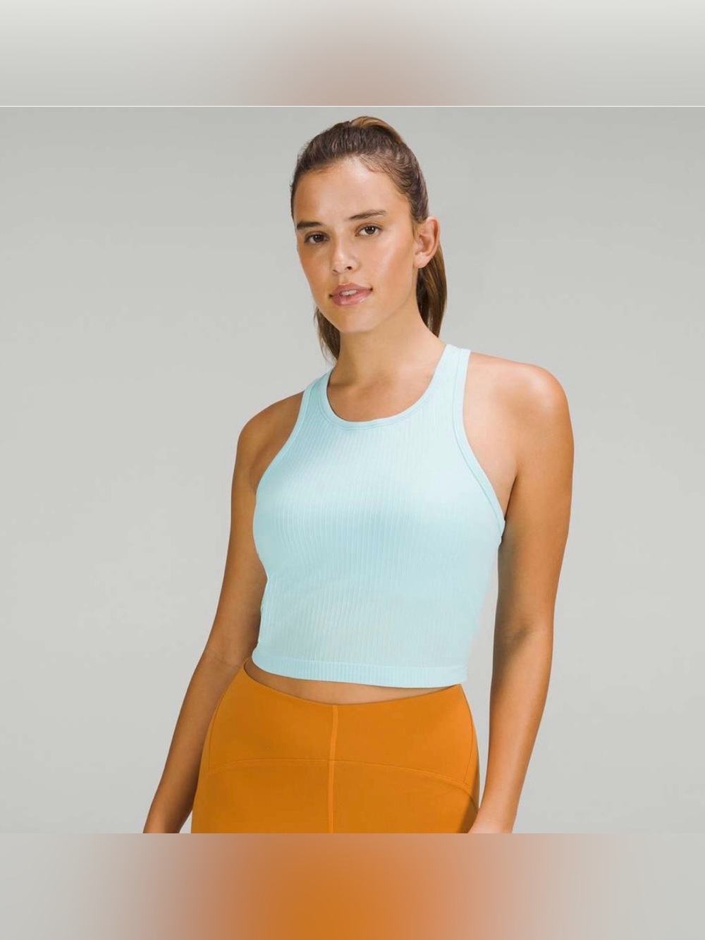 Lululemon Ebb to Street Cropped Racerback Tank